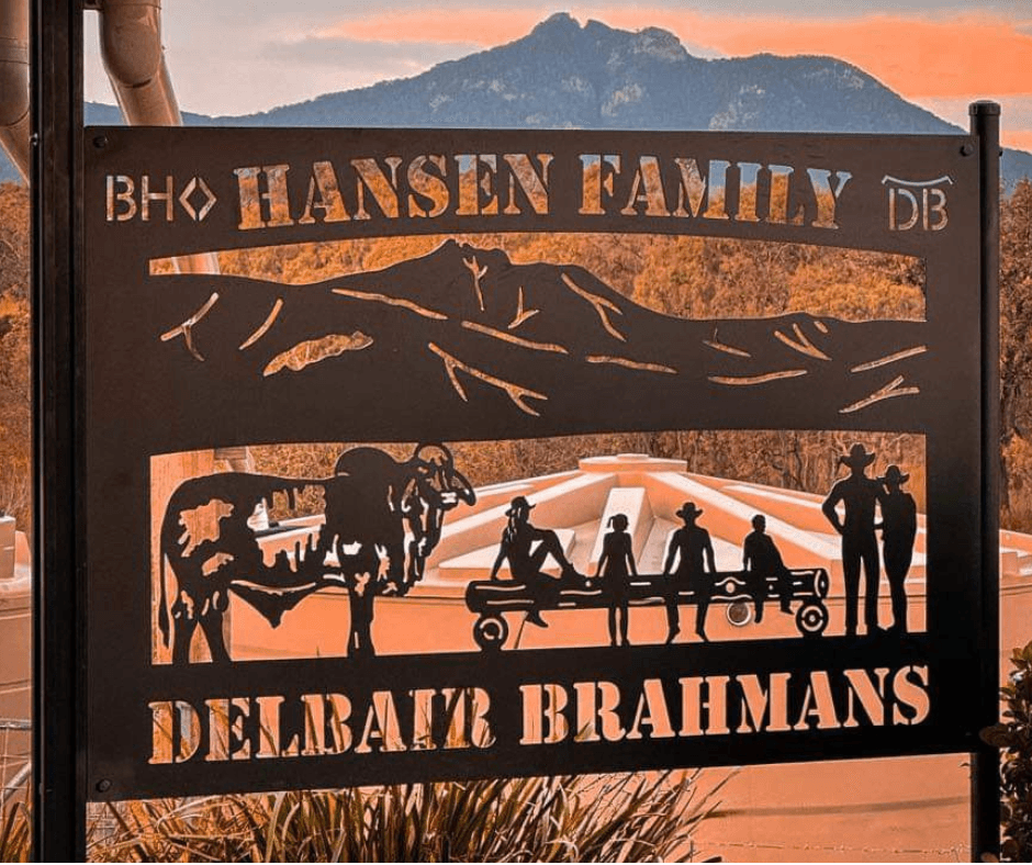 Delbar Brahmans Farm Sign Custom Farm Sign