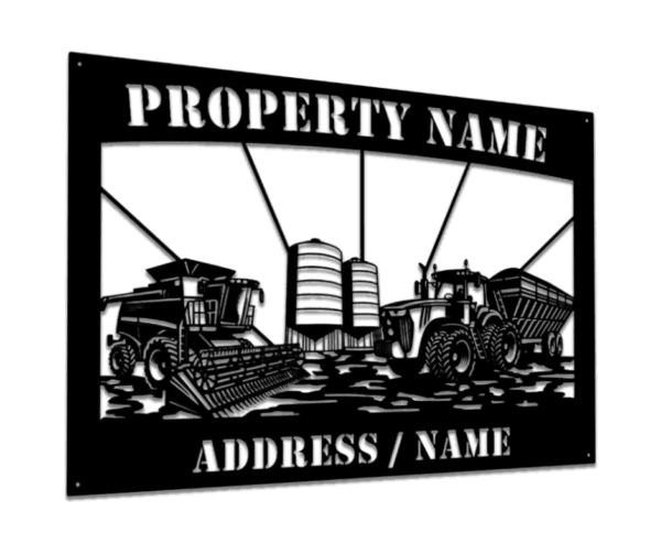 Custom Harvest Farm Sign