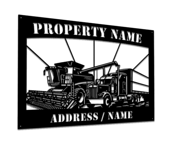 Custom Harvest Farm Sign Australia