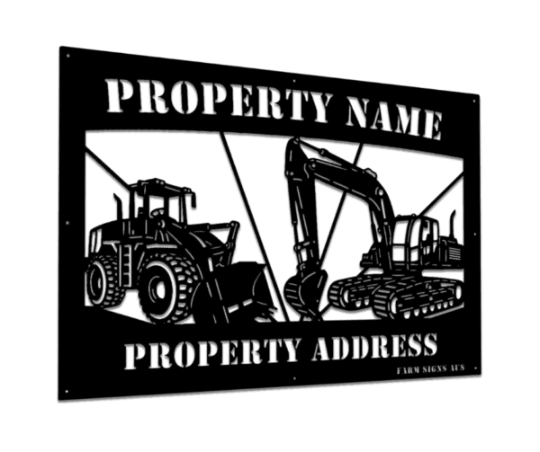 Earthmoving Property Sign