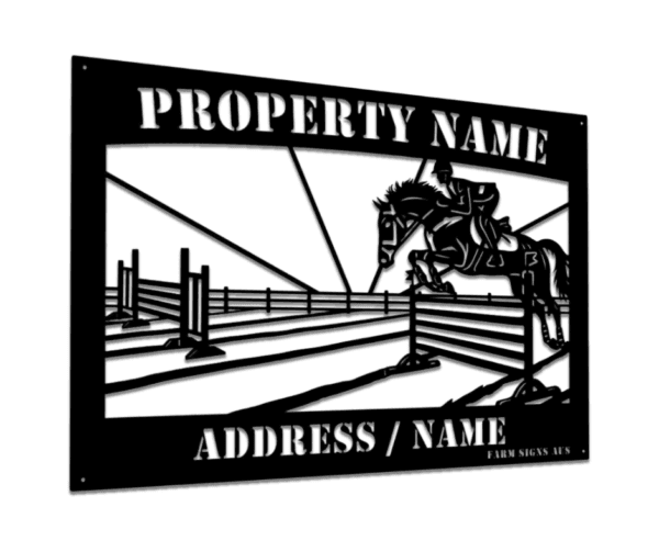 Show Jumping Farm Sign