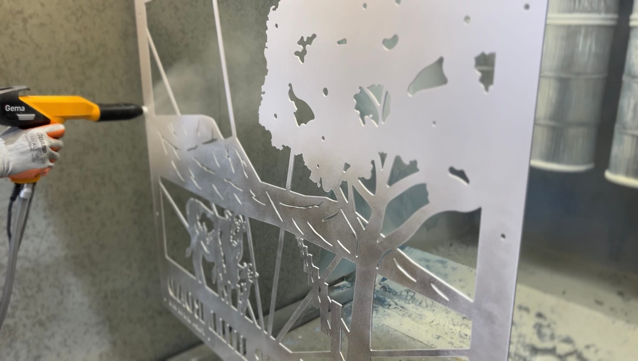 Metal Sign Powder Coating Metal Sign Powder Coating