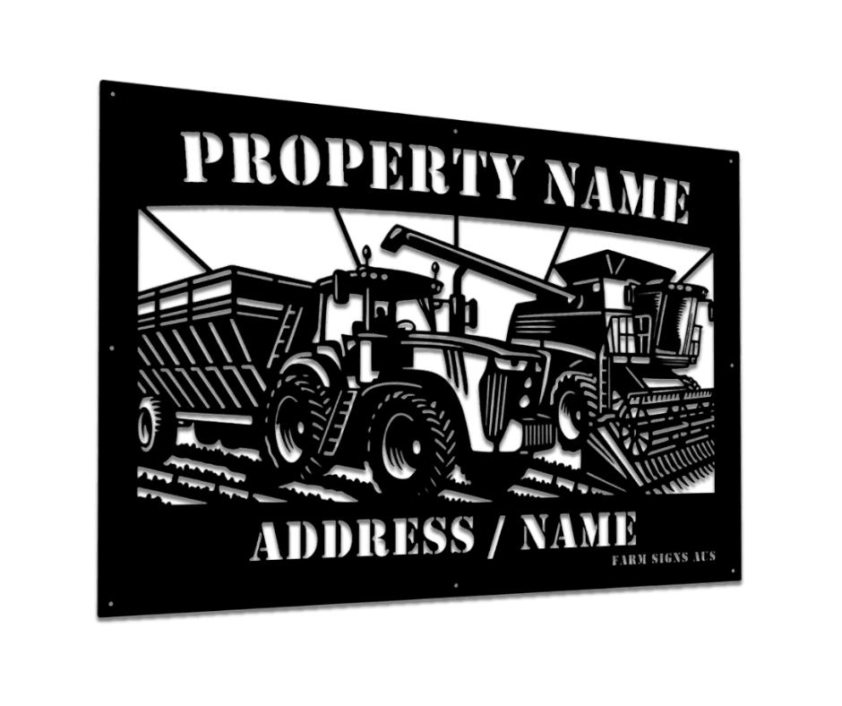 Crop Farm Property Sign