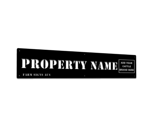Custom Metal Property Sign