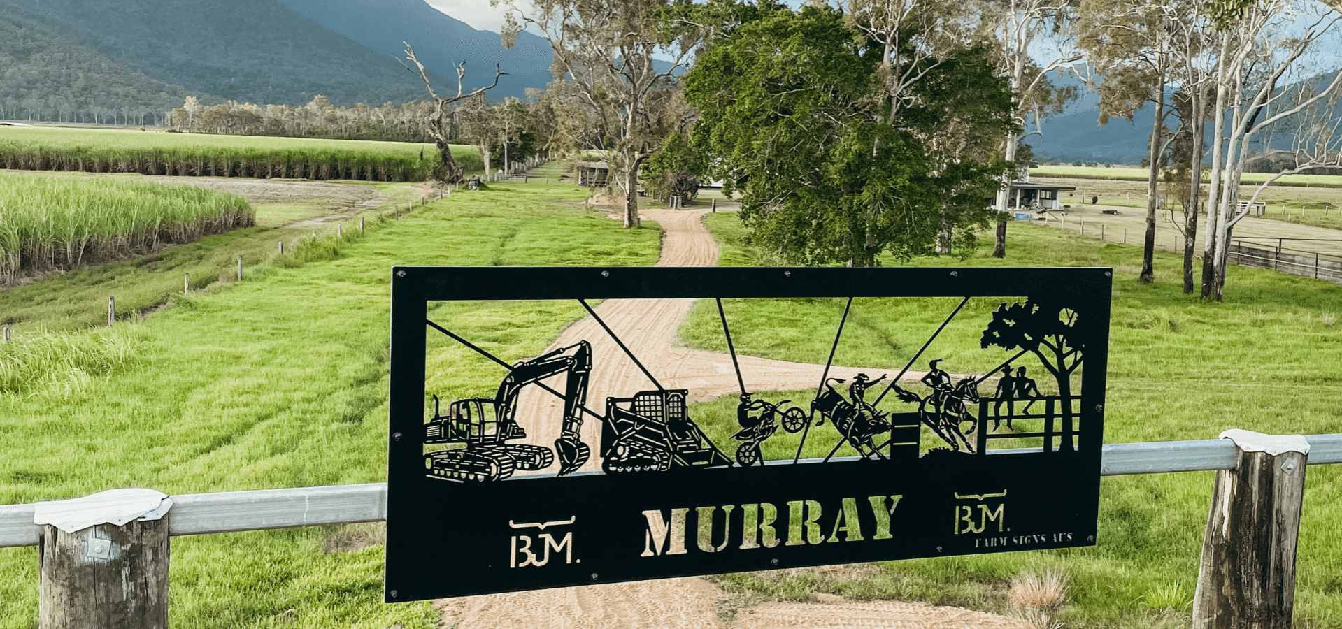 Custom design farm sign