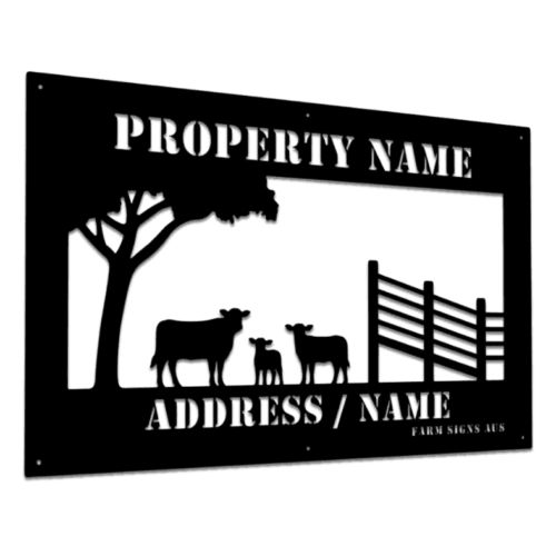 Custom Cattle Station Farm Sign