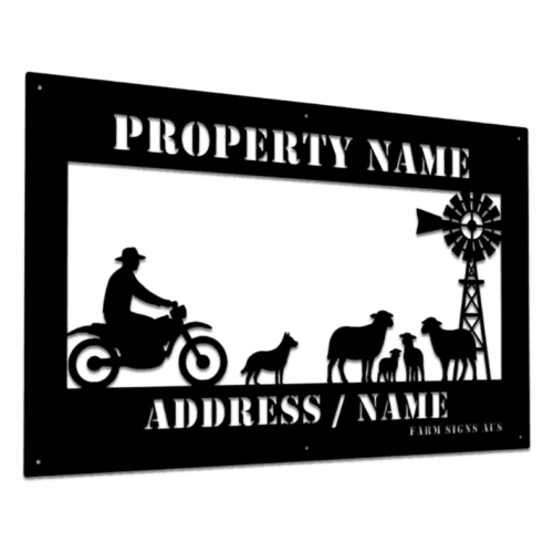 Custom Sheep Station Farm Sign