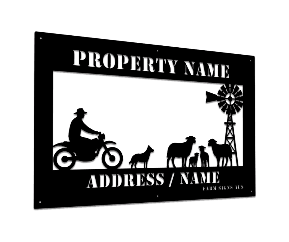 Custom Sheep Station Farm Sign