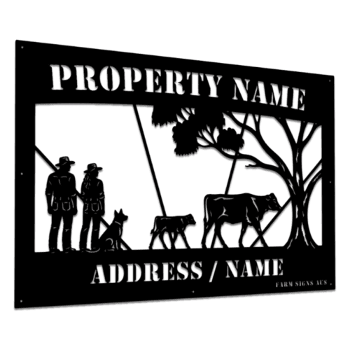 Cattle farm sign