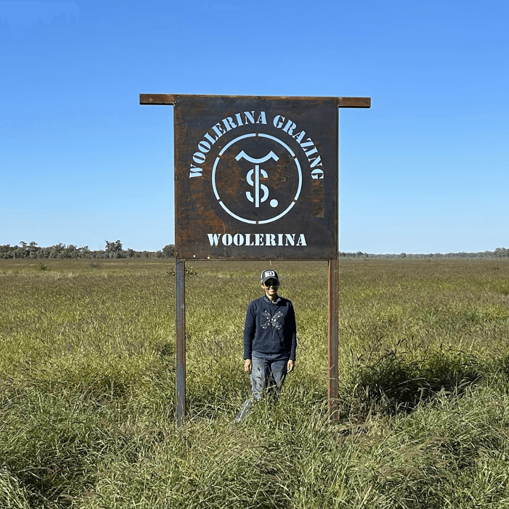 Custom Corten Steel Farm Sign Custom Corten Steel Farm Sign